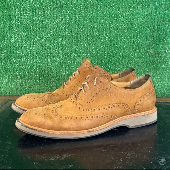 Cole Haan Oxford Brogue Brown Suede Dress Shoes Men’s Size 8.5 - Picture 3 of 6